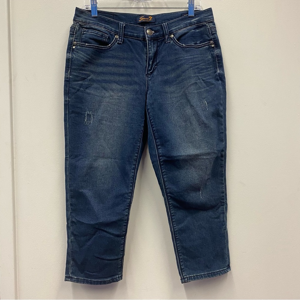 Seven7 girlfriend crop jeans